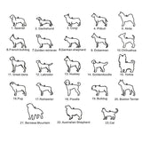 Adorable Dog Cat Shape Name Necklace Birthday Gift