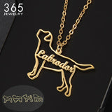 Adorable Dog Cat Shape Name Necklace Birthday Gift