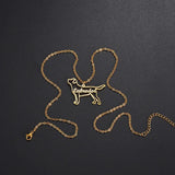 Adorable Dog Cat Shape Name Necklace Birthday Gift