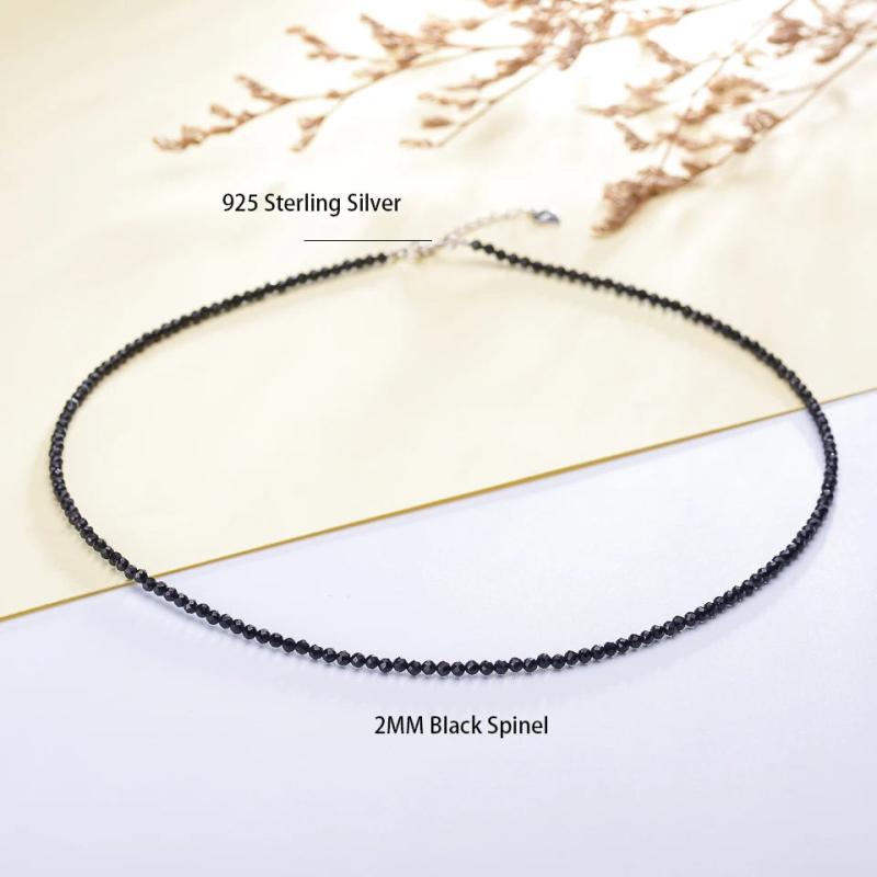 2MM Natural Stone Tourmaline Necklace