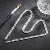 925 Silver 6mm Side Chain Necklace For Woman Man