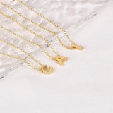 925 Silver Letter Round Choker Necklace Women Fine Jewelry