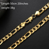 18k 8mm Three Pairs Of One Side Necklace Men And Women