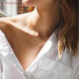 925 Sterling Silver Hollow Circle Necklace Women Choker