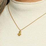 Waterproof Puppy Teddy Bear Pendant Necklace Snake Chain Dog Animal Jewelry