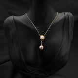 Baroque Pearls Long Chain Pendant Necklace Customizable