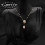 Baroque Pearls Long Chain Pendant Necklace Customizable