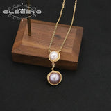 Baroque Pearls Long Chain Pendant Necklace Customizable