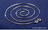 925 Silver Snake Chain Necklace for Pendants