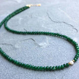 18KGF Natural Stone Choker with Charm and Pearl