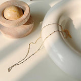 925 Silver Disc Necklace Vintage Wedding Jewelry Gift
