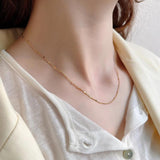 925 Silver Disc Necklace Vintage Wedding Jewelry Gift