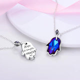 925 Silver Globe Round Wishing Bone Necklace Gift for Her