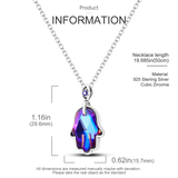 925 Silver Globe Round Wishing Bone Necklace Gift for Her