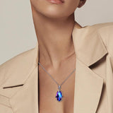 925 Silver Globe Round Wishing Bone Necklace Gift for Her