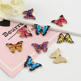 14PCS Colourful Enamel Butterfly Pendants Small Animal Findings