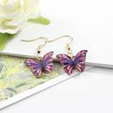 14PCS Colourful Enamel Butterfly Pendants Small Animal Findings