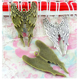 30pcs Vintage Wings Shape Pendants Angel Charms DIY