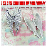 30pcs Vintage Wings Shape Pendants Angel Charms DIY