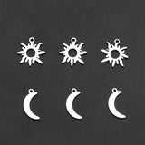 20pcs Sun Moon Bracelet Charms for Jewelry Making DIY Pendant Accessories