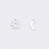 20pcs Sun Moon Bracelet Charms for Jewelry Making DIY Pendant Accessories