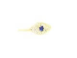 6pcs CZ Evil Eye Stud Earrings, Plated, Marquise Earring Post, GS075