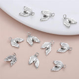 150Pcs Girly Charms Leaf Dangles DIY Jewelry Making Supplies