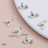 150Pcs Girly Charms Leaf Dangles DIY Jewelry Making Supplies