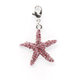 10pcs Alloy Starfish Pendants Charms Lobster Clasp for Bracelet Jewelry