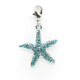 10pcs Alloy Starfish Pendants Charms Lobster Clasp for Bracelet Jewelry