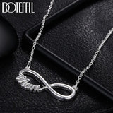 Mom Pendant Necklace 925 Sterling Silver 18 Inch Women Charm Jewelry