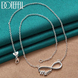 Mom Pendant Necklace 925 Sterling Silver 18 Inch Women Charm Jewelry