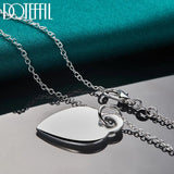 925 Sterling Silver Heart Pendant Necklace 18-30 Inch Chain