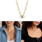 Heart Zircon Clavicle Necklace Choker Collares Bijoux