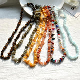 Boho Gravel Choker Coral Aventurine Lapis Lazuli Women Necklaces