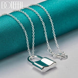 925 Silver Lock Necklace 18-30 inch Chain Wedding Engagement Party