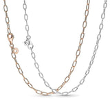 925 Silver Rose Signature Chain Necklace For DIY Jewelry