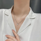 Silver Shell Heart Ladies Necklace Bridal Jewelry Gift