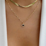 18k Silver Plated Star Love Pandent Necklace Long Chain Collar
