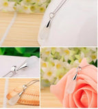 925 Silver Moonlight Opal Water Droplets Pendant Necklace For Women
