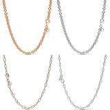 925 Sterling Silver Thick Cable Chain Link Necklace