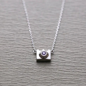925 Silver Camera Necklace for Women