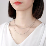 S925 Sterling Silver Clavicle Chain Flash Europe Necklace Chain