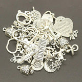 100g Charms Random Mix Styles DIY Pendant Crafts Tibetan Bronze Silver Making