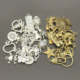 100g Charms Random Mix Styles DIY Pendant Crafts Tibetan Bronze Silver Making