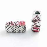 University Sorority Charm Enamel Metal Beads Pendant