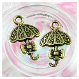 100pcs Umbrella Charms Antique Bronze Pendants DIY Jewelry