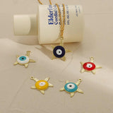 10Pcs Evil Eyes Pendants Lucky Eyes Charms DIY Necklace Making