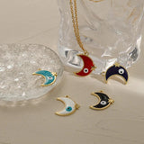 10Pcs Evil Eyes Pendants Lucky Eyes Charms DIY Necklace Making