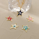 10Pcs Evil Eyes Pendants Lucky Eyes Charms DIY Necklace Making